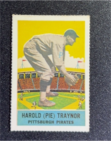 1933 DeLong #12 Harold (Pie) Traynor — front