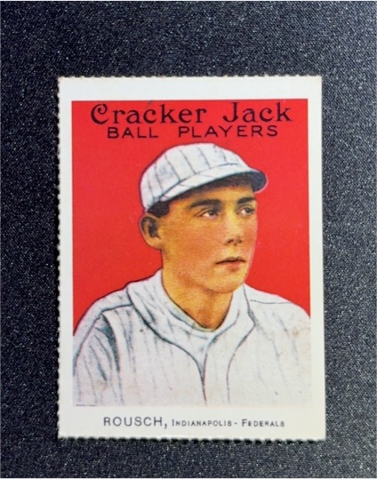 1977 Dover Publications Cracker Jack Ball Players Reprint #161 Edd Rousch — front