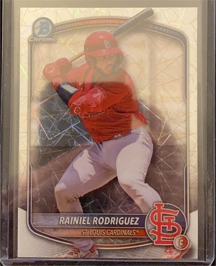 2025 Bowman Chrome #BCP-200 Rainiel Rodriguez — front