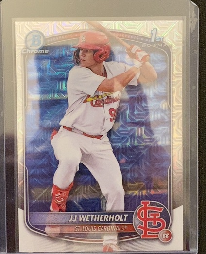 2025 Bowman Chrome #BCP-22 JJ Wetherholt — front