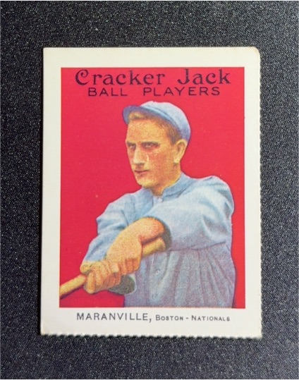 1915 Cracker Jack #136 Rabbit Maranville — front