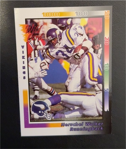 1992 Wild Card #63 Herschel Walker — front