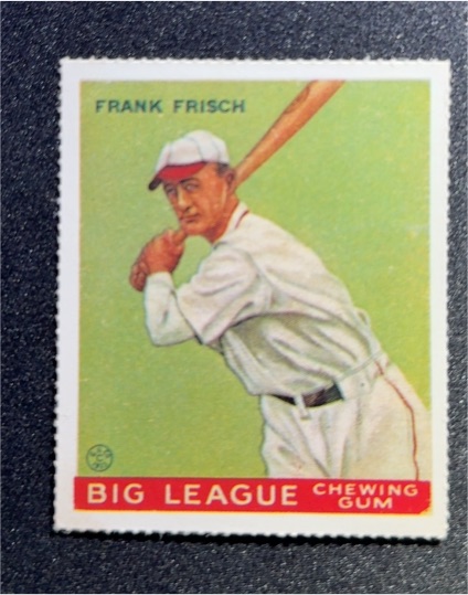 1933 Goudey #49 Frank Frisch — front