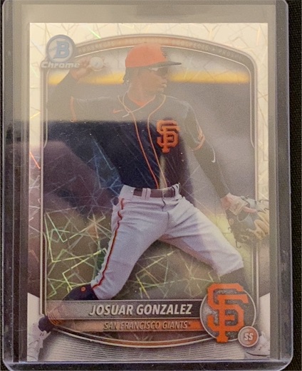 2025 Bowman Draft Chrome #BDC-182 Josuar Gonzalez — front