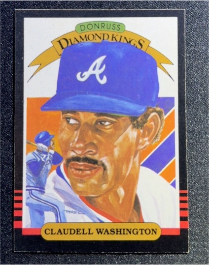 1985 Donruss Diamond Kings #11 Claudell Washington — front