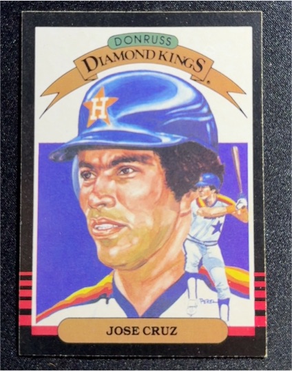 1985 Donruss Diamond Kings #20 Jose Cruz — front