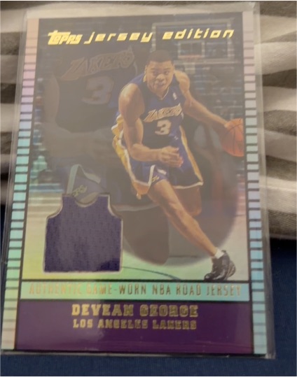 2002-03 Topps Jersey Edition #JEDJG Devean George — front