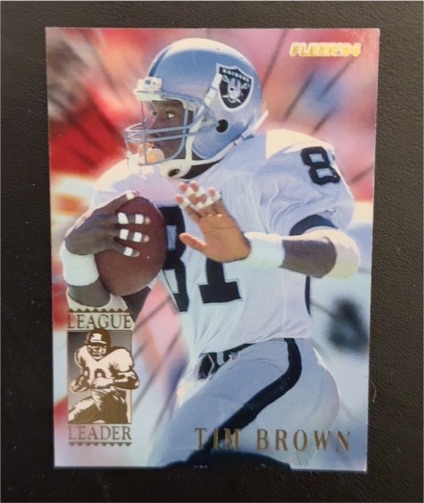 1994 Fleer #2 Tim Brown League Leaders — front