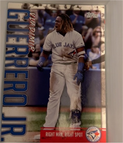 2020 Topps #VGJ-24 Vladimir Guerrero Jr Right Man Right Spot — front