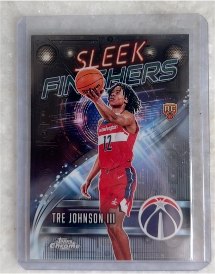 2025-26 Topps Chrome #SF-26 Tre Johnson III Sleek Finishers — front