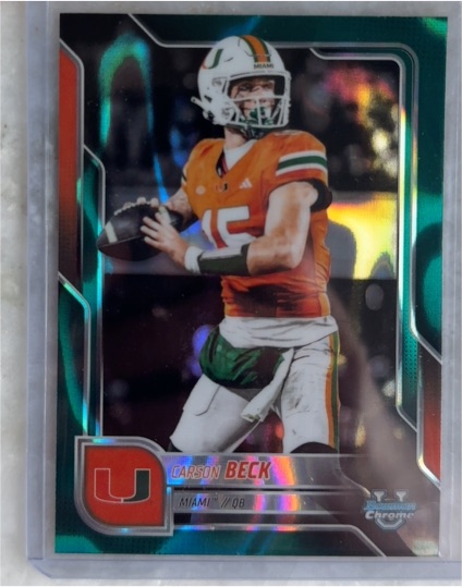 2025 Bowman Chrome U #138 Carson Beck — front