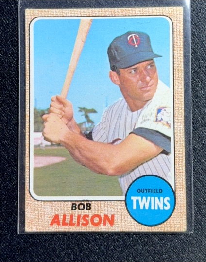 1968 Topps #335 Bob Allison — front