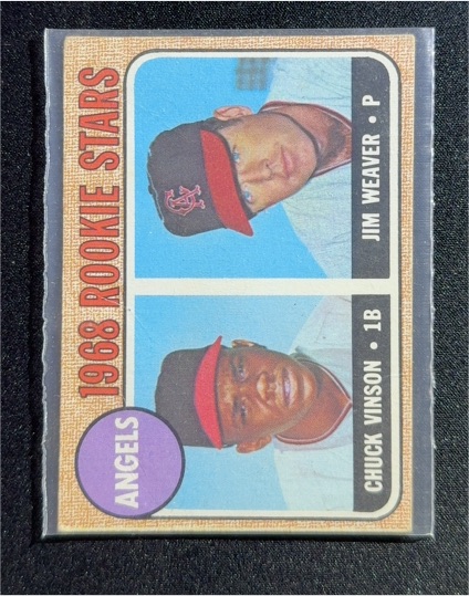 1968 Topps #328 Chuck Vinson / Jim Weaver — front