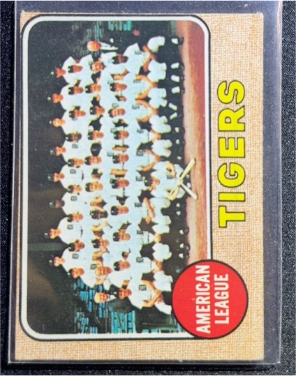 1968 Topps #528 Detroit Tigers Team — front