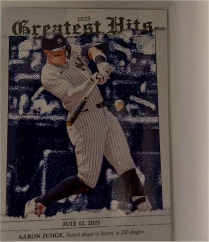 2025 Topps Greatest Hits #GH-2 Aaron Judge — front