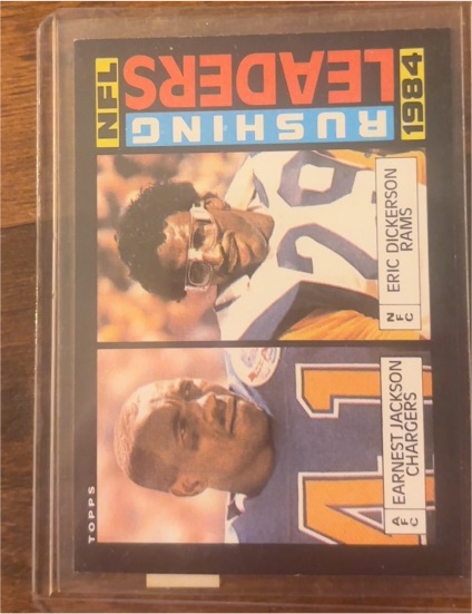 1985 Topps #194 Eric Dickerson / Earnest Jackson — front
