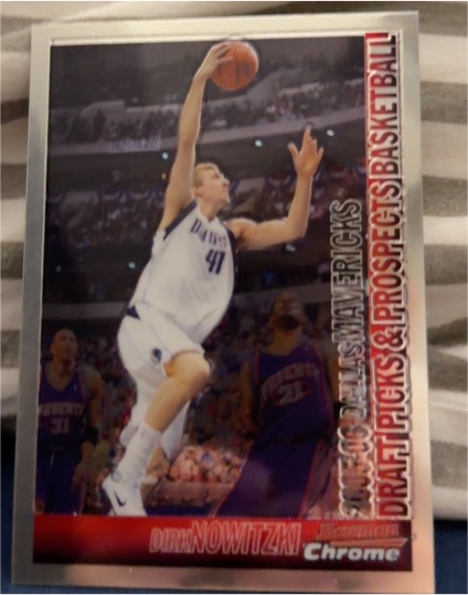 2005-06 Bowman Chrome Draft Picks & Prospects Basketball #DPP 41 Dirk Nowitzki — front