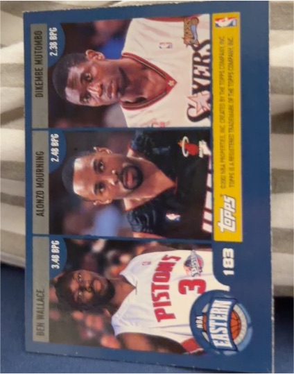 2002-03 Topps #183 League Leaders Blocks Dikembe Mutombo / Alonzo Mourning / Ben Wallace — front