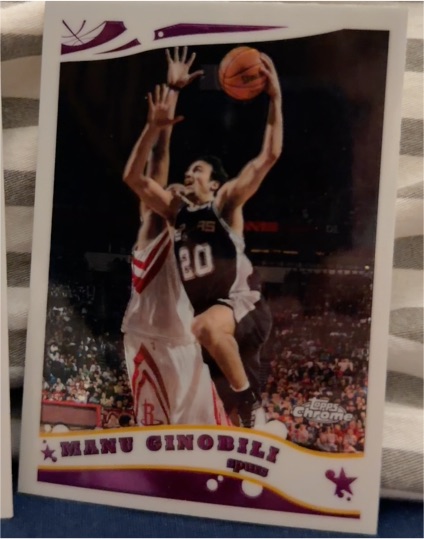 2005-06 Topps Chrome #42 Manu Ginobili — front