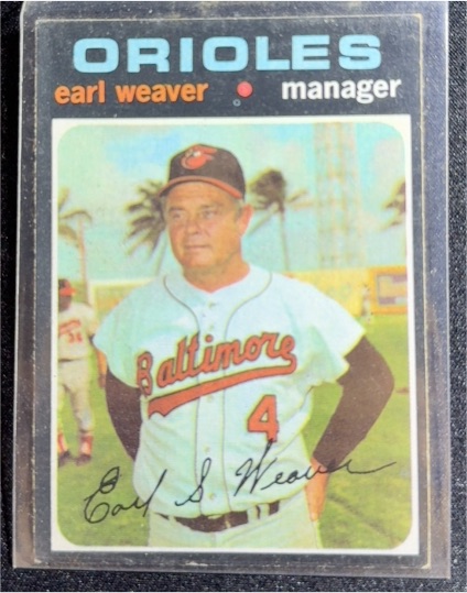 1971 Topps #477 Earl Weaver — front