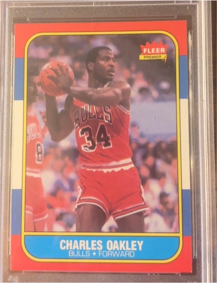 1986 Fleer #81 Charles Oakley — front