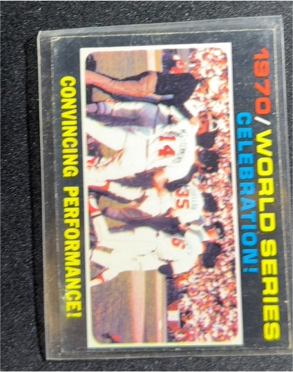 1971 Topps #332 1970 World Series Celebration! — front