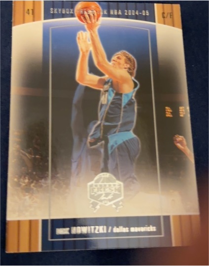2004-05 Skybox Fresh Ink #41 Dirk Nowitzki — front