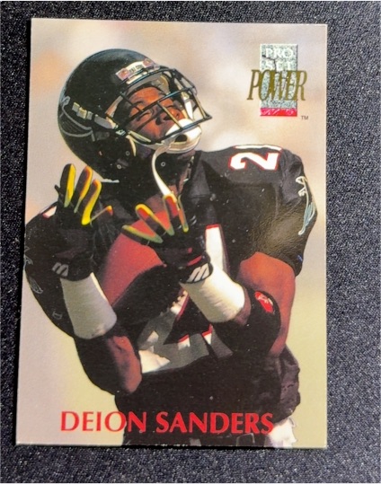 1992 Pro Set Power #21 Deion Sanders — front