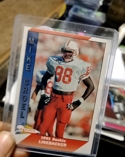 1991 Pacific #542 Mike Croel Denver Broncos Rookie Football Card — front