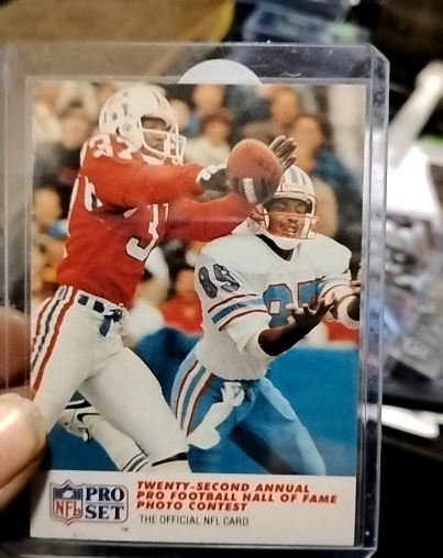 1990 Pro Set #792 Maurice Hurst / Drew Hill Patriots Oilers Football Card — front