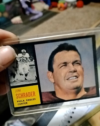 1962 Topps Football #121 Jim Schrader — front