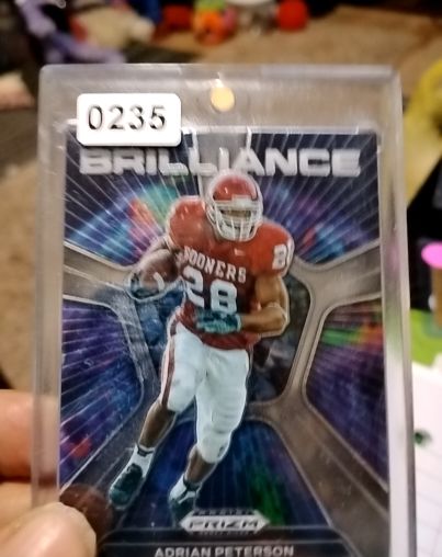 2024 Panini Prizm Draft Picks Brilliance #BR-AP Adrian Peterson — front