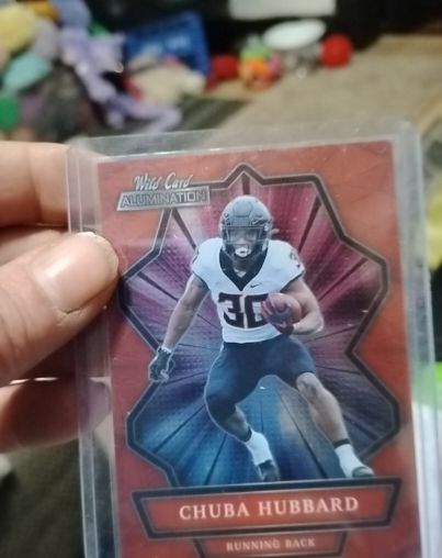 2021 Wild Card Alumination #ABC-24 Chuba Hubbard — front