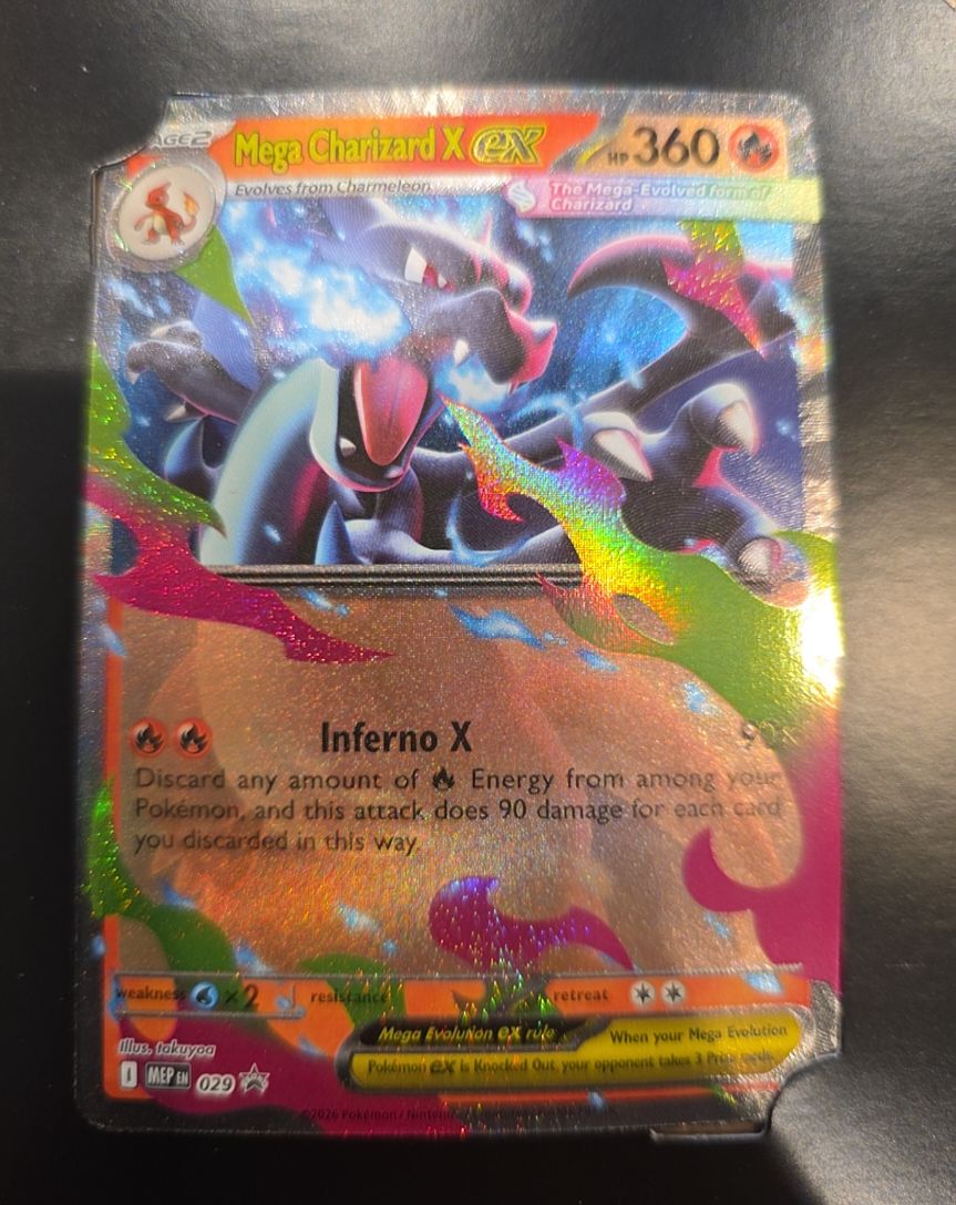 2025 Pokemon MEP #029 Mega Charizard X EX — front