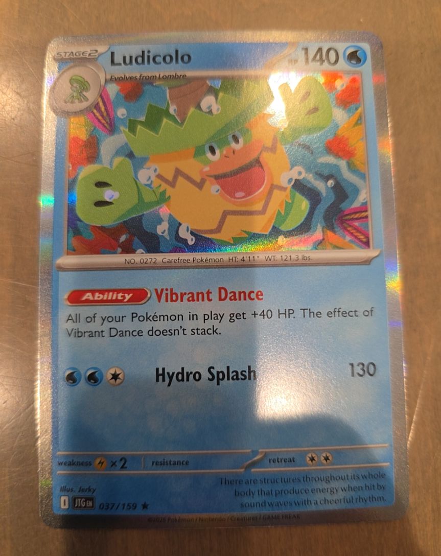 2023 Pokemon Journey Together #037 Ludicolo — front