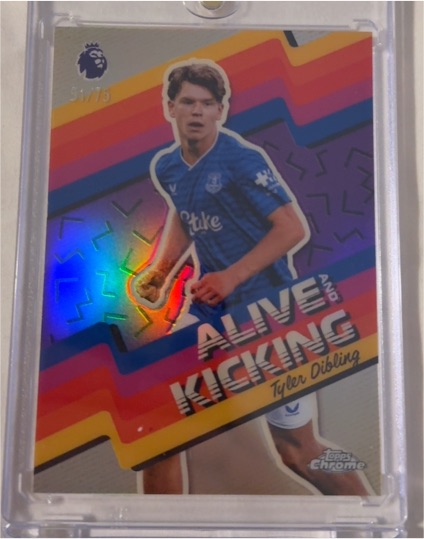 2026 Topps Chrome Premier League #AK-6 Tyler Dibling Alive And Kicking — front