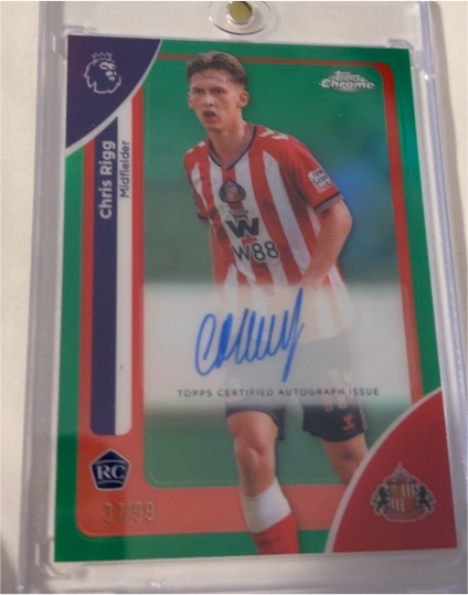 2026 Topps Chrome Premier League #163 Chris Rigg — front
