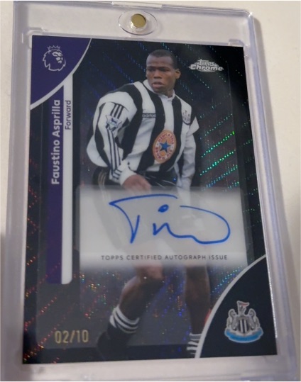 2026 Topps Chrome Premier League #CA-FA Faustino Asprilla — front