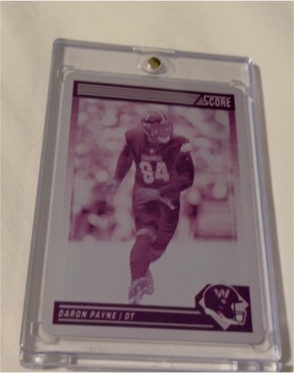 2024 Score #281 Daron Payne — front