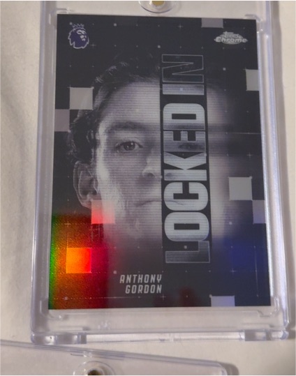2025 Topps Chrome Premier League Locked In #LI-10 Anthony Gordon — front