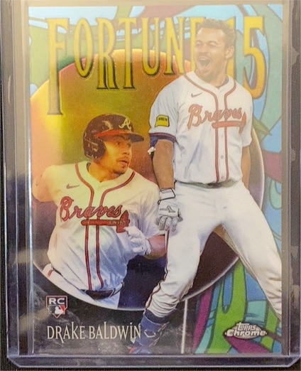 2025 Topps Chrome Update #F15-19 Drake Baldwin Fortune 15 — front