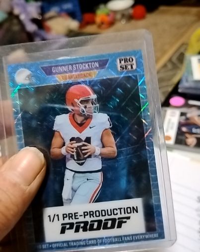 2025 Pro Set Gunner Stockton 1/1 Pre-Production Proof — front