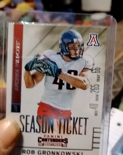 2015 Panini Contenders Draft Picks Season Ticket #87 Rob Gronkowski — front
