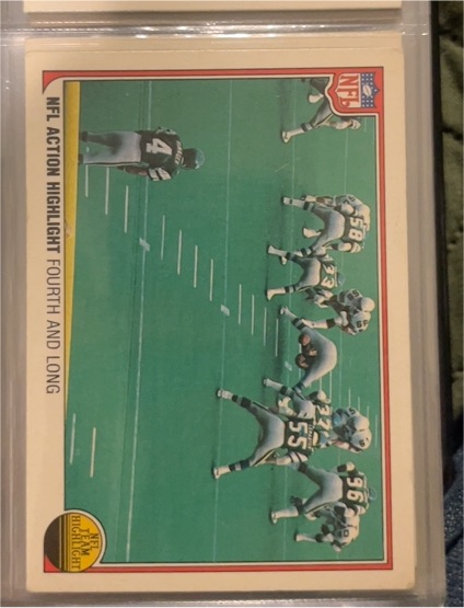 1983 Fleer Team Action #80 Fourth and Long Philadelphia Eagles — front