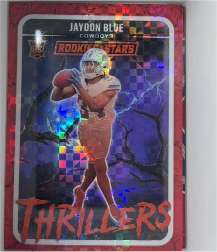 2025 Panini Rookies & Stars #30 Jaydon Blue Thrillers Red Plaid — front