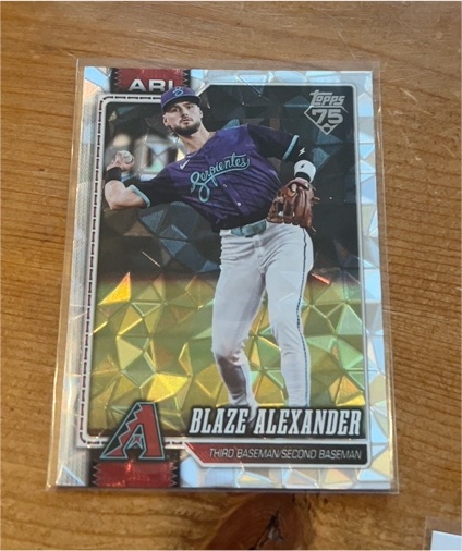 2026 Topps Series 1 #6 Blaze Alexander Diamante Foil — front