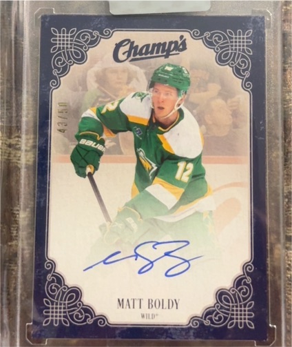 2015 Upper Deck Champ's #431 Matt Boldy — front