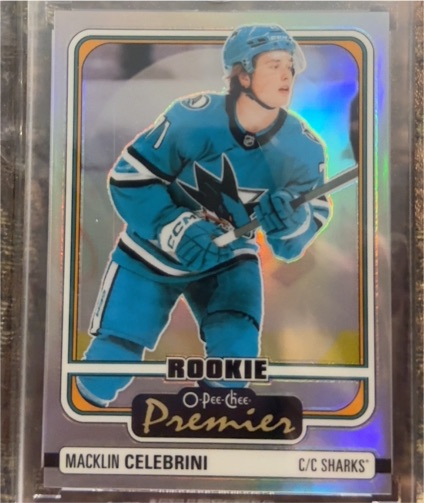 2024-25 O-Pee-Chee Premier #P-96 Macklin Celebrini — front