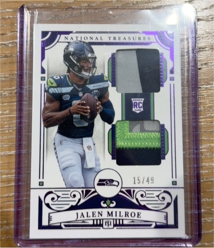 2025 Panini National Treasures #211 Jalen Milroe — front