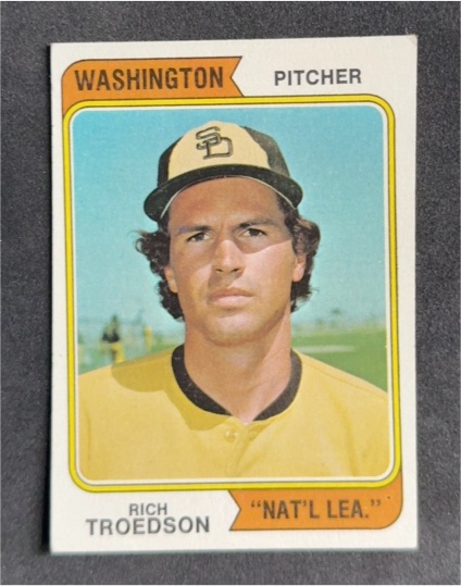 1974 Topps #77 Rich Troedson — front